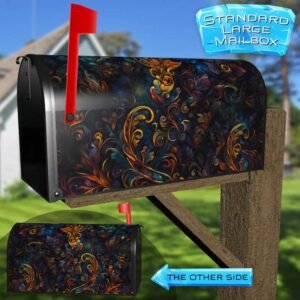 Indian Flower Pattern Rural Farm Mailbox Cover