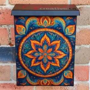 Pretty Flower Mandala 2 Colonial Mailbox Cover