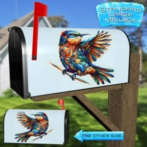 Pretty Intricate Bird Rural Farm Mailbox Cover