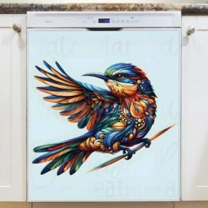 Pretty Intricate Bird Magnetic Dishwasher Door Cover
