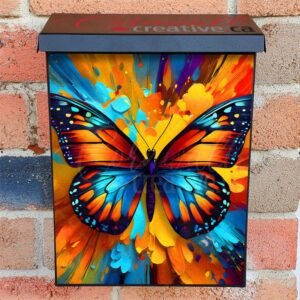 Gorgeous Abstract Butterfly Colonial Mailbox Cover