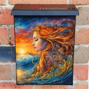 Beautiful Whimsical Mermaid Colonial Mailbox Cover