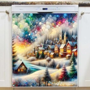 Early Winter Morning Magnetic Dishwasher Door Cover