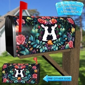 Folklore Bunnies, Berries and Flowers Rural Farm Mailbox Cover