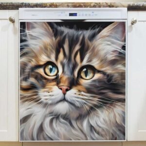 Gorgeous Maine Coon Cat Magnetic Dishwasher Door Cover
