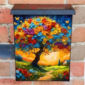 Summer Morning in the Countryside Colonial Mailbox Cover