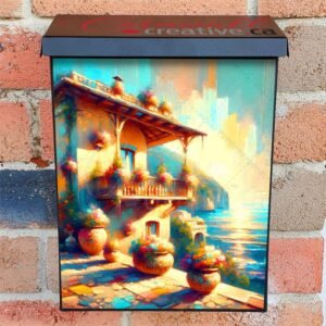 Italian Summer Villa Colonial Mailbox Cover