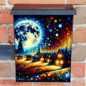 Lovely October Night Colonial Mailbox Cover