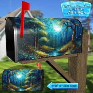 August Night at the Creek Rural Farm Mailbox Cover