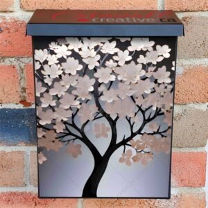 Blooming Sakura Tree Colonial Mailbox Cover