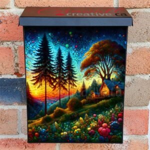 Farmhouse on the Hill Colonial Mailbox Cover