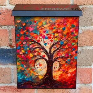 Valentine’s Day Heart Tree Colonial Mailbox Cover