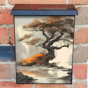 Gorgeous Minimalist Landscape Colonial Mailbox Cover