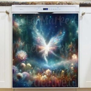 Little Glowing Forest Fairy Magnetic Dishwasher Door Cover