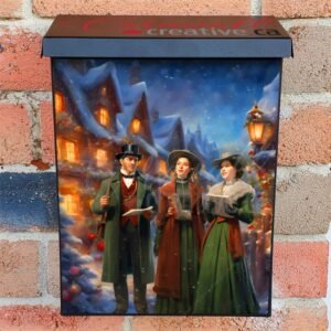 Victorian Christmas Carol Colonial Mailbox Cover