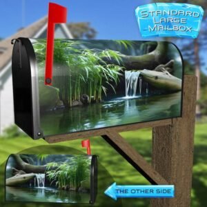 Pond in the Zen Garden Rural Farm Mailbox Cover