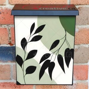 Minimalist Botanical Art Colonial Mailbox Cover
