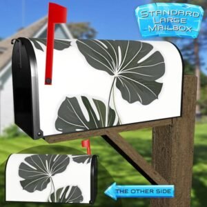 Minimalist Tropical Leaves Rural Farm Mailbox Cover