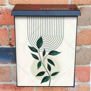 Mid Century Botanical Art Colonial Mailbox Cover