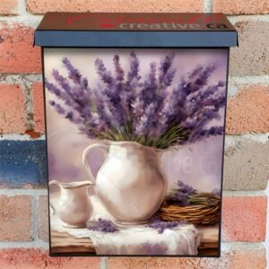 Rustic Lavender Design 2 Colonial Mailbox Cover