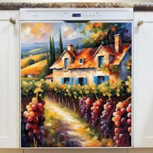 Cottage at the Vineyard Magnetic Dishwasher Door Cover