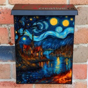 Old Cottage by the Lake Colonial Mailbox Cover