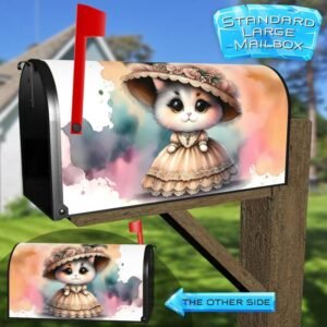 Elegant Cat Lady Rural Farm Mailbox Cover
