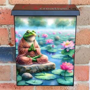 Cute Frog Buddha Colonial Mailbox Cover