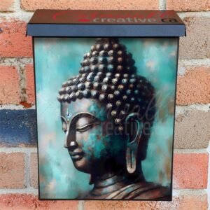 Antique Buddha Portrait Colonial Mailbox Cover