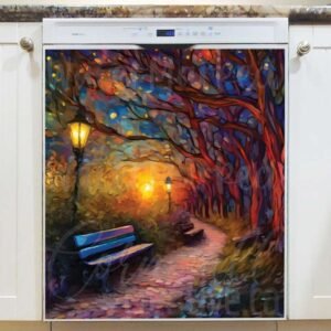 Summer Evening in the Park Magnetic Dishwasher Door Cover