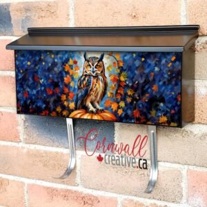 Gorgeous Autumn Owl Wall-mounted Townhouse Mailbox Cover