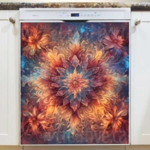 Beautiful Boho Design Magnetic Dishwasher Door Cover