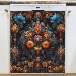 Gorgeous Bohemian Design Magnetic Dishwasher Door Cover