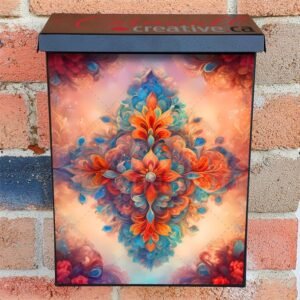 Pretty Bohemian Folklore Design Colonial Mailbox Cover