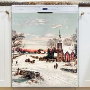 Christmas Eve by Hoover & Son Magnetic Dishwasher Door Cover