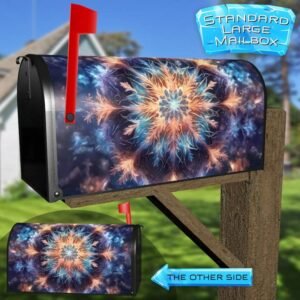 Abstract Snowflake Mandala Rural Farm Mailbox Cover
