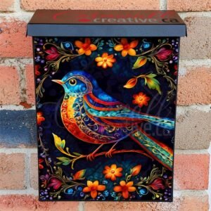 Eastern European Folk Bird Colonial Mailbox Cover