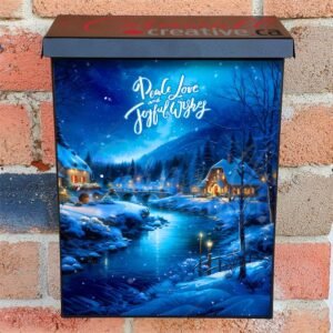 Peaceful Christmas Night Colonial Mailbox Cover