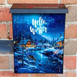 Quiet Christmas Evening Colonial Mailbox Cover