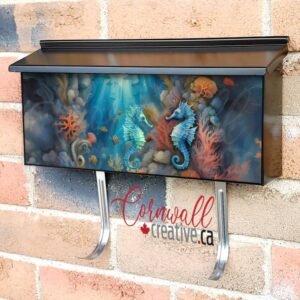 Little Seahorse Couple Wall-mounted Townhouse Mailbox Cover