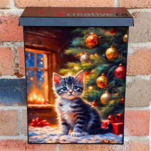 First Kitten’s Christmas Colonial Mailbox Cover