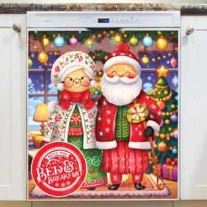 North Pole Bed and Breakfast Magnetic Dishwasher Door Cover