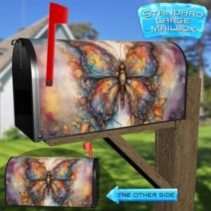 Whimsical Autumn Butterfly Rural Farm Mailbox Cover