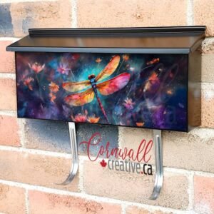 Abstract Flying Dragonfly Wall-mounted Townhouse Mailbox Cover
