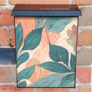 Minimalist Zen Mid Century Botanical Art 10 Colonial Mailbox Cover