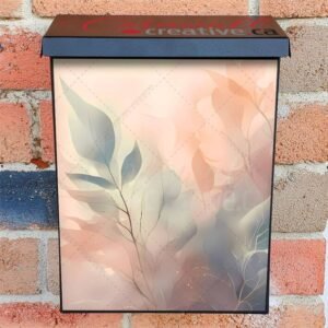 Minimalist Zen Mid Century Botanical Art 11 Colonial Mailbox Cover