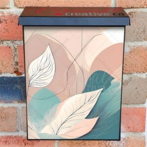 Minimalist Zen Mid Century Botanical Art 14 Colonial Mailbox Cover