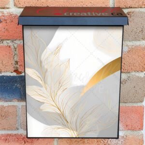 Minimalist Zen Mid Century Botanical Art 15 Colonial Mailbox Cover