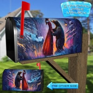 Best Christmas Friends Rural Farm Mailbox Cover