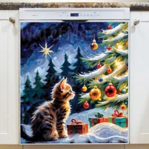 The Miracle of Christmas Magnetic Dishwasher Door Cover